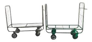 Mid-Century Industrial Style Trolleys, Set of 2