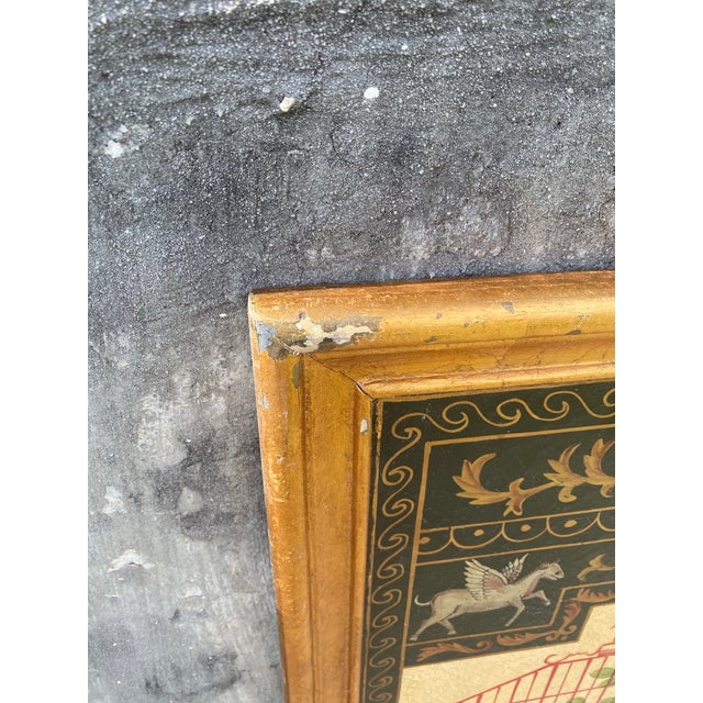 Neoclassical Vintage Painted Wall Panels With Birds, Gilded Frames For Sale - Image 10 of 12