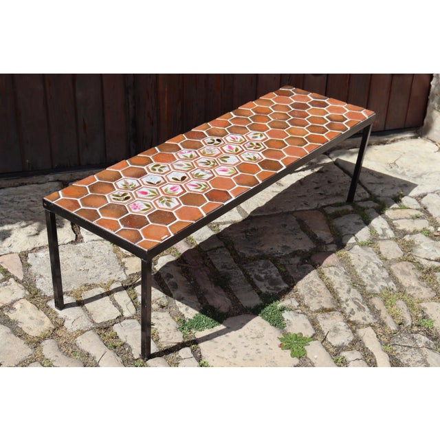 Ceramic Ceramic Coffee Table by Roger Capron, 1950s For Sale - Image 7 of 7