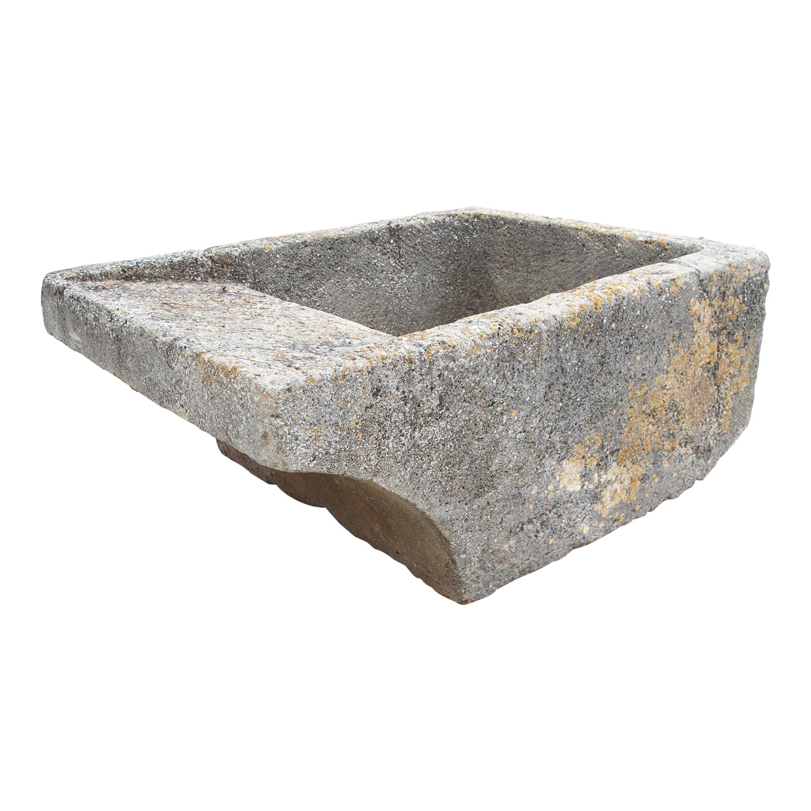 19th Century Single Limestone Block Lavoir Wash Trough From Burgundy ...