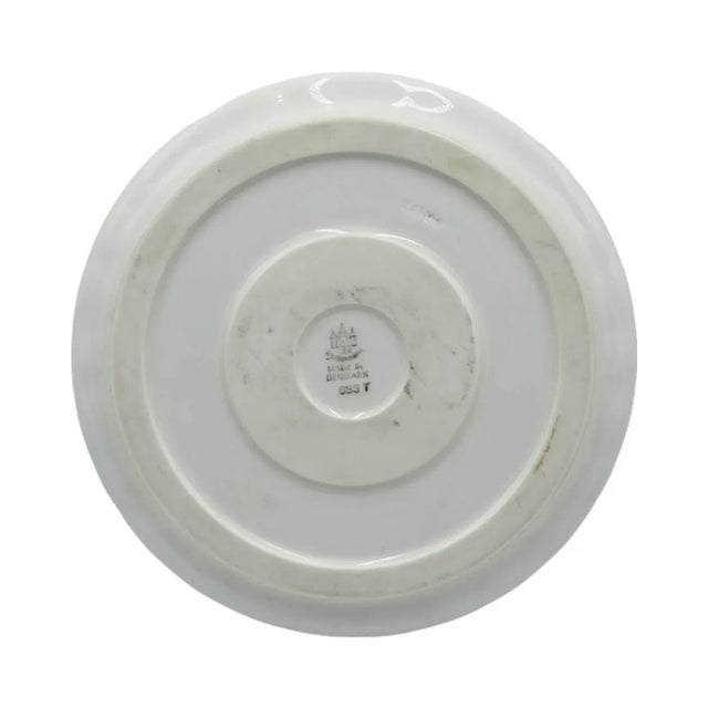 White Vintage Hotel d'Angleterre Copenhagen Denmark Ashtray Match Holder Dish For Sale - Image 8 of 12