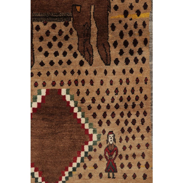 Vintage Animal Pictorial Gabbeh Wool Rug by Rug & Kilim, Afghanistan, 1950-1959 For Sale In New York - Image 6 of 10