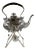 1900s Richard Richardson Sheffield Edwardian Silverplated Tilting Spirit Kettle/Tea Pot For Sale