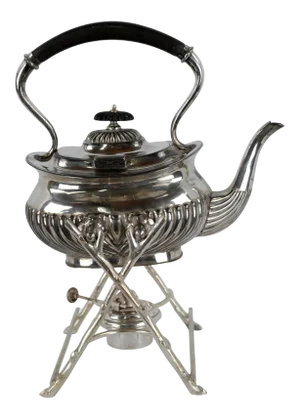 1900s Richard Richardson Sheffield Edwardian Silverplated Tilting Spirit Kettle/Tea Pot