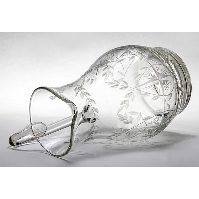 Hand Cut Crystal Juice/Water Pitcher For Sale In Los Angeles - Image 6 of 7