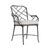 Brown Jordan Calcutta Arm Chair, Textured Pewter frame with Fusion Dove fabric For Sale - Image 12 of 12