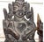 Asian Vintage or Antique Hand-Carved Asian Wooden Guardian or Demon Masks, Often Featuring Stacked or Multi-Tiered Faces With Fierce For Sale - Image 3 of 14