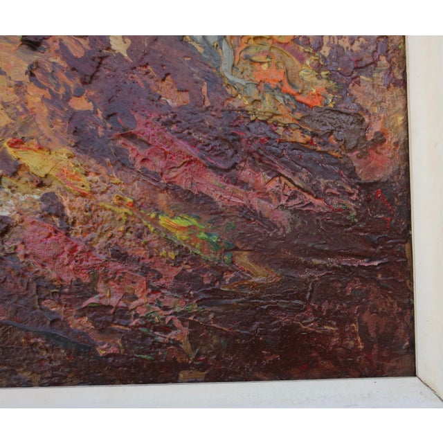 1970s 1971 Grace Jorgensen Landscape "Forest at Sunset" For Sale - Image 5 of 11