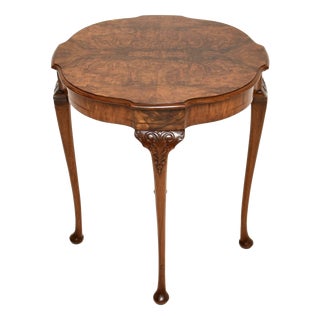 Burr Walnut Occasional Side Table, 1930 For Sale