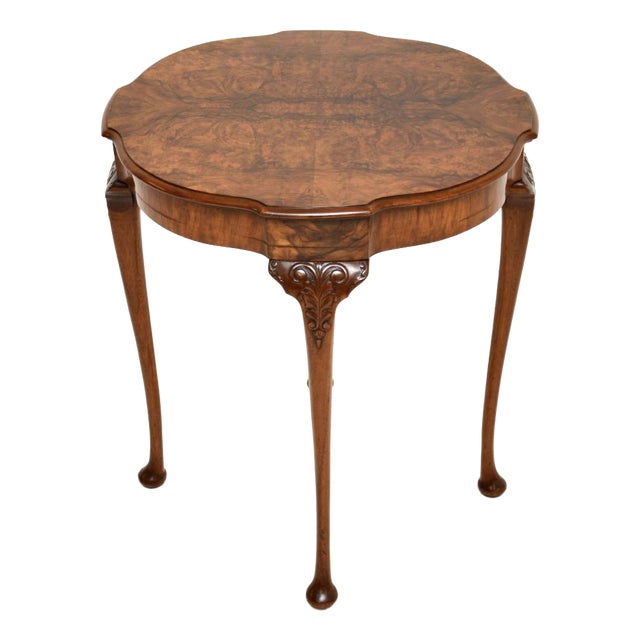 Burr Walnut Occasional Side Table, 1930 For Sale