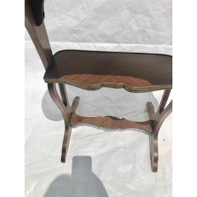 1920s French Marble Top Kidney Shaped Side Table For Sale - Image 5 of 6