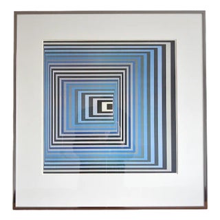 Victor Vasarely, Art Print Shorewood New York, 1970s, Lithograph, Framed For Sale