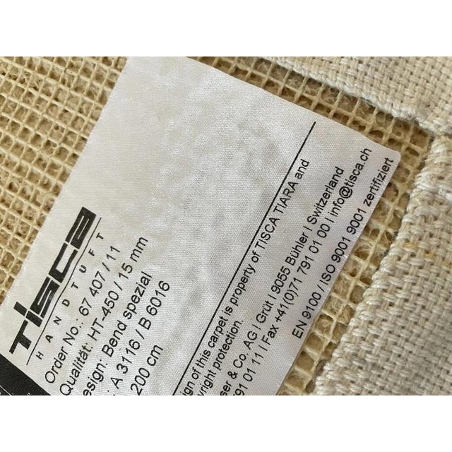 Textile Tiara Rug from Tisca, Switzerland, 1980s For Sale - Image 7 of 9