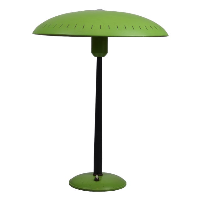 Green Table Lamp by Louis Kalff for Philips, Netherlands, 1960s For Sale