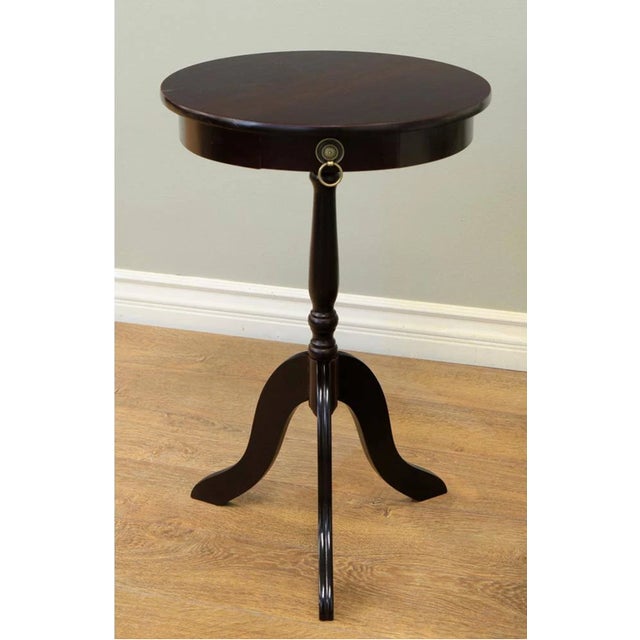 Elevate your living room, bedroom, or reading nook with this timeless round end table, crafted from sturdy solid wood for...