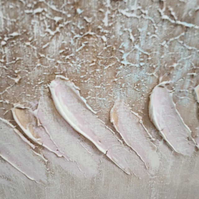 Vintage Lee Reynolds Textured Abstract Landscape Diptych – Pair Large 30x40 Canvases For Sale In Chicago - Image 6 of 14