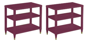 Sasha Tier Table in Grape Juice - a Pair