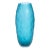 Hand-Blown Modern Tall Murano Vase in Aquamarine Medium For Sale