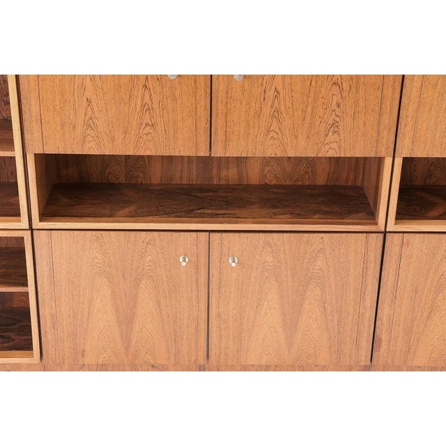 Wood German Rosewood Wall Unit from Perfecta, 1960s For Sale - Image 7 of 18