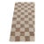 2.6x6Ft. Checkered Natural Wool Jute Ivory Hand Woven Premium Quality Rug For Sale