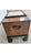 Brown Antique Japanese Keyaki Wood Hibachi Tansu Chest on Custom Ebonized Metal Stand For Sale - Image 8 of 11
