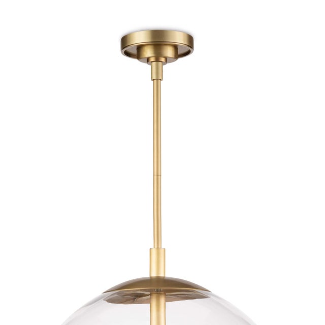 Traditional Regina Andrew Cafe Pendant Medium (Natural Brass) For Sale - Image 3 of 6