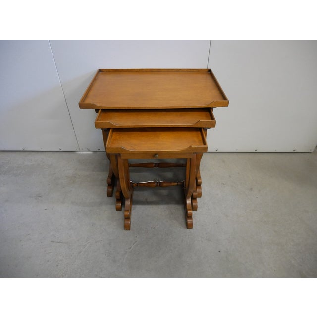 Vintage Nesting Tables, 1980s, Set of 3 For Sale - Image 15 of 16