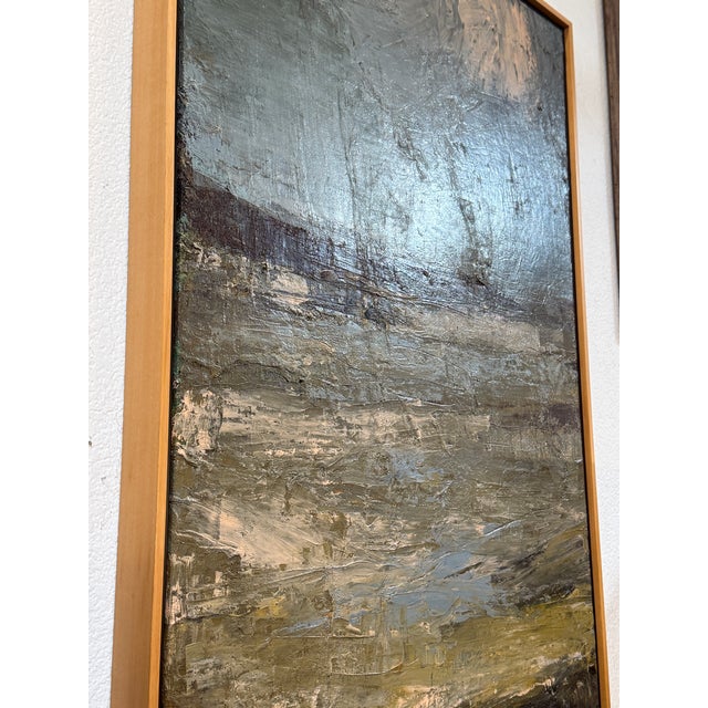 Piotr Strelnik Figurative Sunkissed Blue Landscape Painting, Signed For Sale - Image 15 of 17