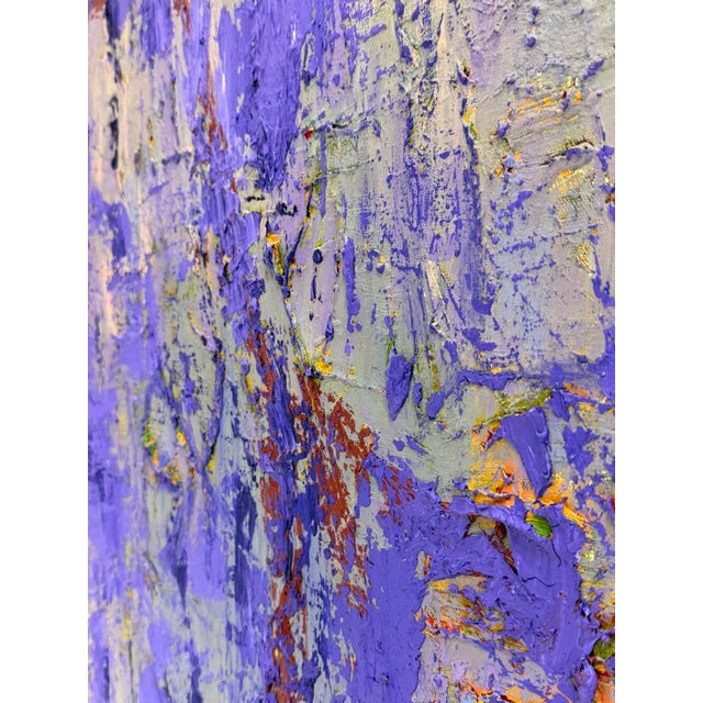 Sharon Cannon "Lavender" Abstract Oil Painting Textural Modern Art For Sale - Image 16 of 18