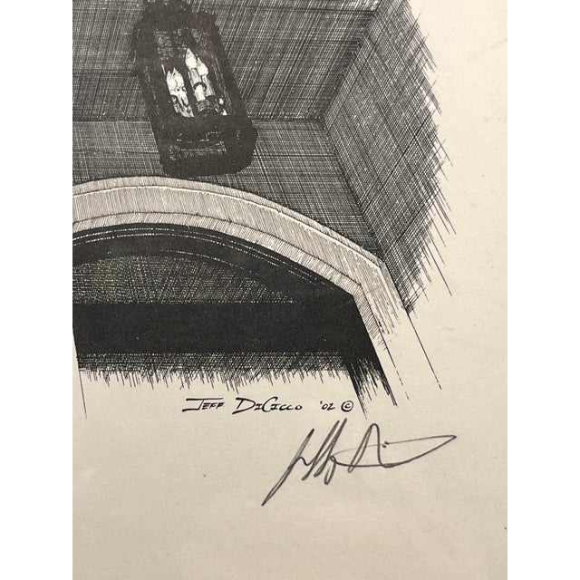 Contemporary 2002 Intaglio Print Country Club Manor Column by California Artist Jeff DiCicco, Signed For Sale - Image 3 of 7