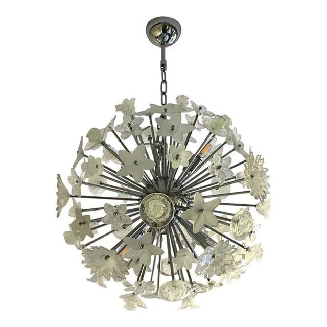 Bouquet Flowers Murano Glass Sputnik Chandelier by Simoeng For Sale - Image 9 of 9