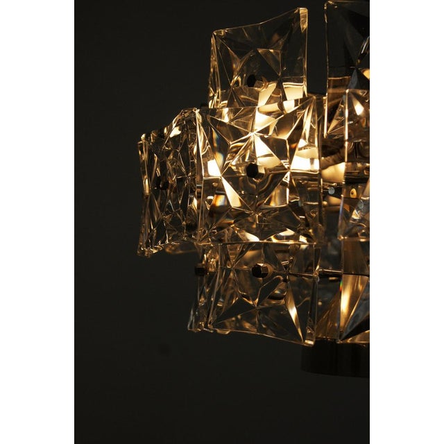 Silver Chromed Chandelier with Crystals from Kinkeldey For Sale - Image 8 of 10