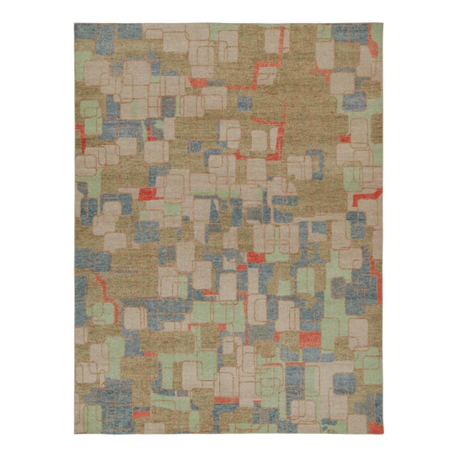 Tan Rug & Kilim’s Oversized Multi Colored Abstract Geo Rug, 12x16 For Sale - Image 8 of 8