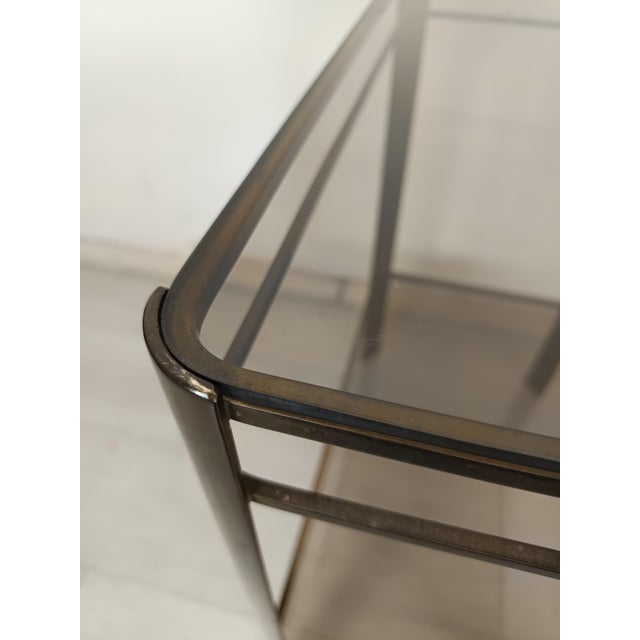 Gold Bronze Side Table, 1970s For Sale - Image 11 of 16