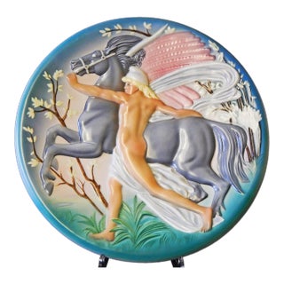 "Pegasus," Art Deco Rondel by Brunetti For Sale
