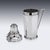 Metal Vintage Art Deco English Silver Cocktail Shaker, 1934 For Sale - Image 7 of 16