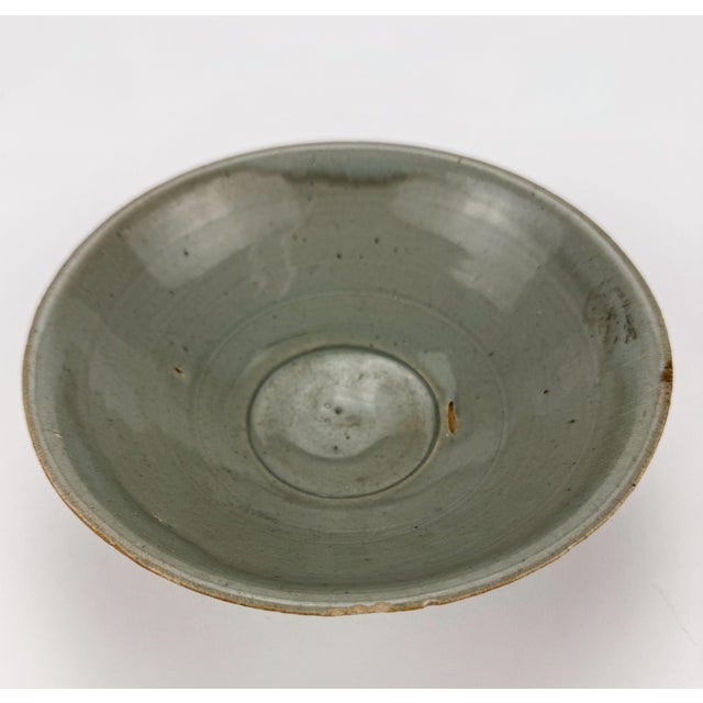 15th Century & Earlier Antique Chinese Sung Bowl Celedon Glaze For Sale - Image 5 of 12