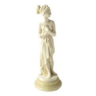 Italian Neoclassical Female Sculpture Statue For Sale