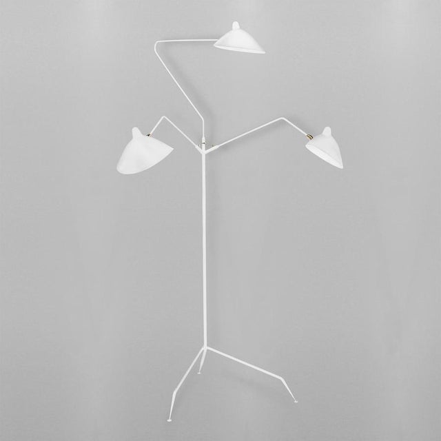 Floor lamp model 'three rotating arms floor lamp' designed by serge mouille in 1952. Manufactured by editions serge...