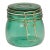 Aqua Teal Blue Glass Jar For Sale
