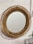 Red Round Mirror in Rattan and Bamboo attributed to Franco Albini for Bonacina, Italy, 1960s For Sale - Image 8 of 8
