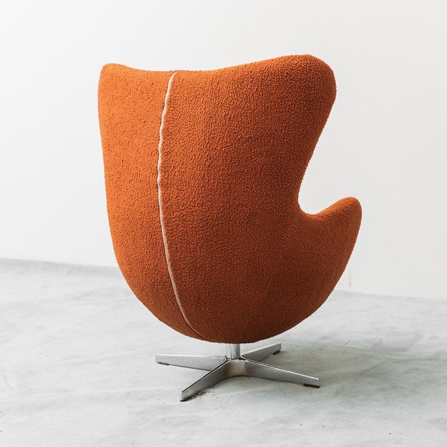 Bouclé Armchair in the style of Jacobsen, 1970s For Sale - Image 9 of 13