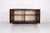 Small Brutalist Two-Door Storage Unit in Blackened Oak, 1970s For Sale - Image 4 of 8