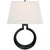 Chapman & Myers for Visual Comfort Signature Ring Form Large Wall Sconce in Bronze with Linen Shade For Sale