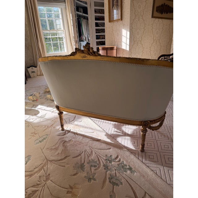 Late 19th Century Antique French Loveseat Louis XV Style For Sale - Image 11 of 13