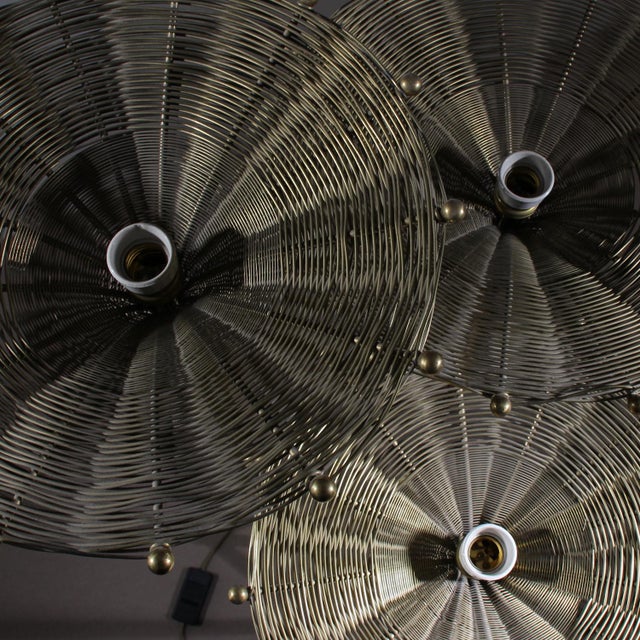 Brass Papyrus Floor Lamp by Nucci Valsecchi, Italy, 1970s For Sale - Image 18 of 18