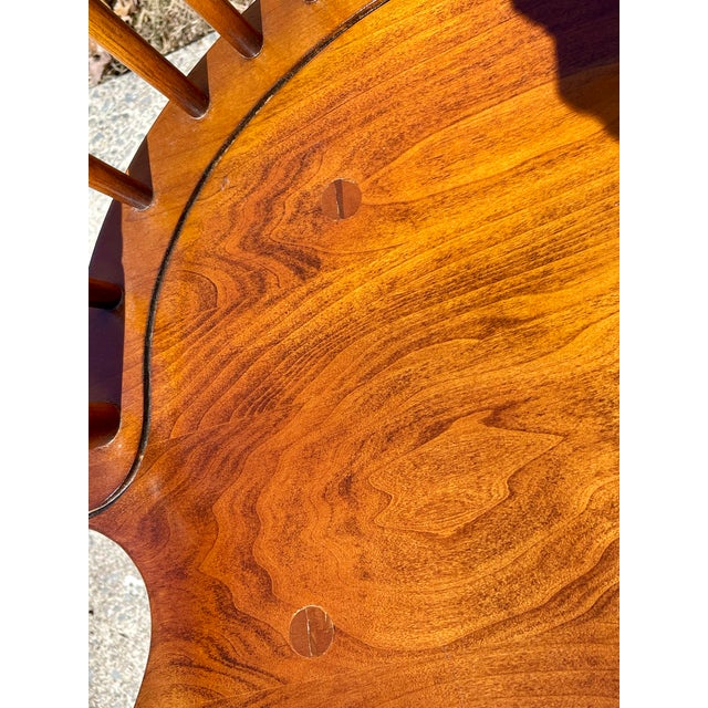 Wood Late 20th Century Fredrick Duckloe and Brothers Windsor Style Rocker For Sale - Image 7 of 12