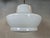 Art deco hanging lamp with somewhat exceptional lampshade in terms of design and finish. Opaline in milk color and frosted...