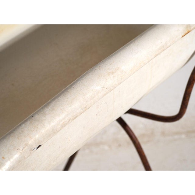 Bathtub in Enamelled Iron, Central Europe, 1950 For Sale - Image 4 of 15