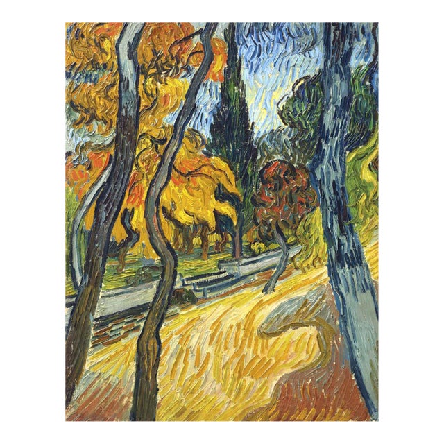 Van Gogh Trees in the Garden of the Asylum LTD Edition Giclee For Sale